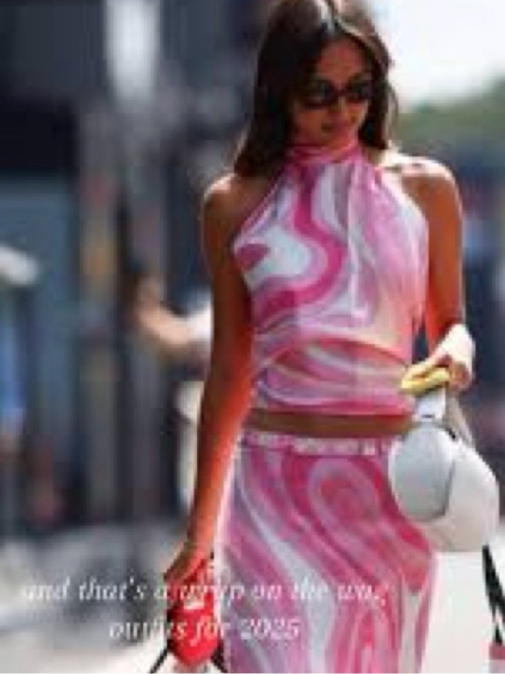 Emilio Pucci Pink Swirl Halter Scarf Top